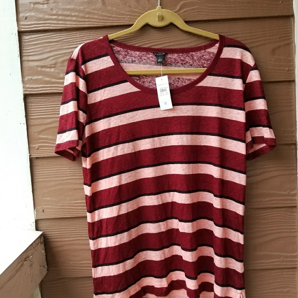 Final Ann Taylor Stripe Tee NWT
